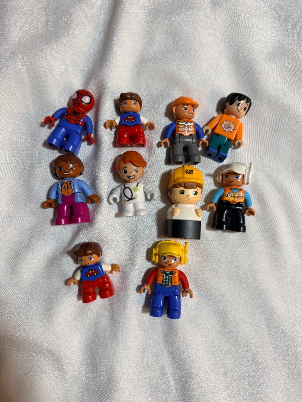 LEGO DUPLO 10 Figure Lot Spider-Man Workers Doctor